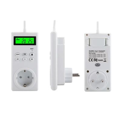TS-3000 الحرارة اللاسلكية LCD توقيت مفتاح المقبس قابل للبرمجة جهاز تحكم درجة الحرارة اللاسلكي المزود