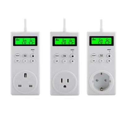 TS-3000 الحرارة اللاسلكية LCD توقيت مفتاح المقبس قابل للبرمجة جهاز تحكم درجة الحرارة اللاسلكي المزود