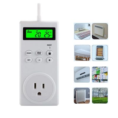 TS-3000 الحرارة اللاسلكية LCD توقيت مفتاح المقبس قابل للبرمجة جهاز تحكم درجة الحرارة اللاسلكي المزود