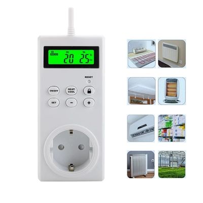 TS-3000 الحرارة اللاسلكية LCD توقيت مفتاح المقبس قابل للبرمجة جهاز تحكم درجة الحرارة اللاسلكي المزود