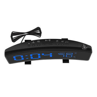 TS-5210 ساعات الإنذار الرقمية USB الساعة الإلكترونية الإسقاطية FM راديو حرارة للمنزل غرفة نوم ديكور الطاولة المزود