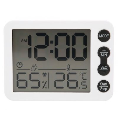 TS-9606 عدة وظائف عداد الحرارة الداخلي عداد الحرارة الحرارية الكبيرة ساعة الإنذار مع العد التنازلي عداد الحرارة المزود