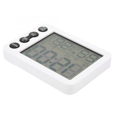 TS-9606 عدة وظائف عداد الحرارة الداخلي عداد الحرارة الحرارية الكبيرة ساعة الإنذار مع العد التنازلي عداد الحرارة المزود