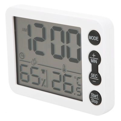 TS-9606 عدة وظائف عداد الحرارة الداخلي عداد الحرارة الحرارية الكبيرة ساعة الإنذار مع العد التنازلي عداد الحرارة المزود