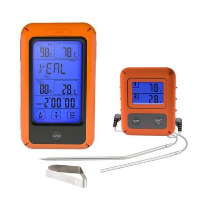 حرارة الطبخ الرقمية اللاسلكية TS-TP20 مع مسبار مزدوج المطبخ الغذاء لحوم الخبز حرارة لشراب الشواء المزود