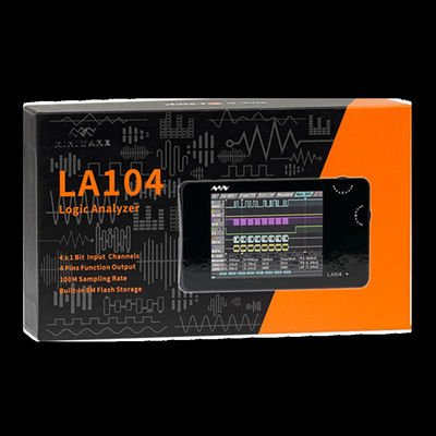 LA104 ميني DSO تحليل المنطق الرقمي شاشة 2.8 بوصة 4 قنوات قابل للبرمجة 100 ميغا هرتز أقصى معدل أخذ العينات الأوسيلوسكوب المزود