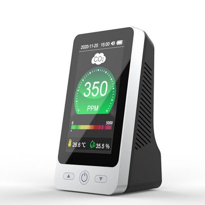 DM128 4.3 بوصة LCD ثاني أكسيد الكربون كاشف درجة حرارة الرطوبة CO2 متر مراقبة جودة الهواء الداخلي المزود