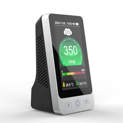 DM128 4.3 بوصة LCD ثاني أكسيد الكربون كاشف درجة حرارة الرطوبة CO2 متر مراقبة جودة الهواء الداخلي المزود
