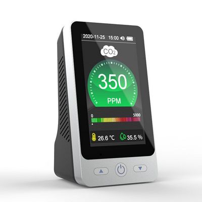 DM128 4.3 بوصة LCD ثاني أكسيد الكربون كاشف درجة حرارة الرطوبة CO2 متر مراقبة جودة الهواء الداخلي المزود