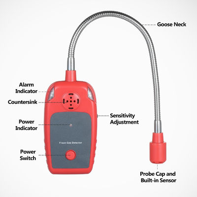 WT8827 10-1000PPM كاشف غاز الفيرون للكشف عن تسرب غاز الفيرون في مكيف الهواء المزود