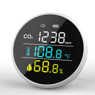 DM1305 400 ~ 5000ppm نطاق الكشف عن ثاني أكسيد الكربون CO2 مقياس درجة الحرارة رطوبة كاشف الهواء المنزلي الذكي المزود