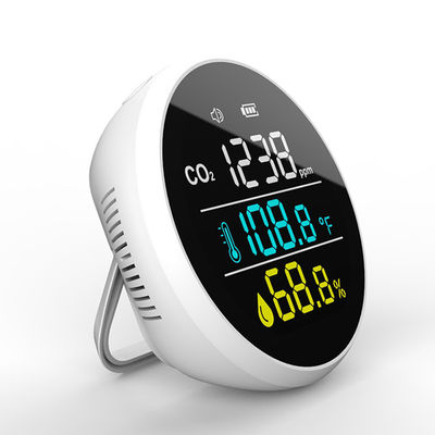 DM1305 400 ~ 5000ppm نطاق الكشف عن ثاني أكسيد الكربون CO2 مقياس درجة الحرارة رطوبة كاشف الهواء المنزلي الذكي المزود