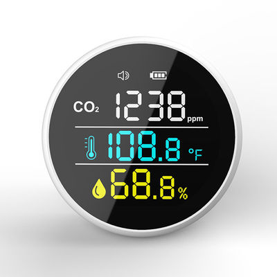 DM1305 400 ~ 5000ppm نطاق الكشف عن ثاني أكسيد الكربون CO2 مقياس درجة الحرارة رطوبة كاشف الهواء المنزلي الذكي المزود