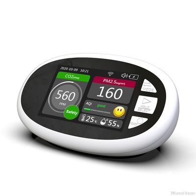 كاشف كمية ثاني أكسيد الكربون DM125 WiFi PM2.5 PM1.0 PM10 مؤشر جودة الهواء AQI درجة الحرارة الرطوبة مراقب جودة الهواء المزود