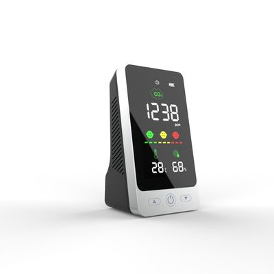 DM128B شاشة LCD كبيرة كاشف ثاني أكسيد الكربون تركيز ثاني أكسيد الكربون دراسة درجة الحرارة المحيطة والرطوبة كاشف ثاني أكسيد الكربون المزود