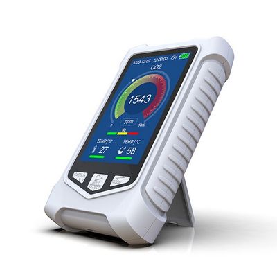 DM126C شاشة LCD رقمية CO2 متر مراقبة جودة الهواء في الأماكن المغلقة في الهواء الطلق كربون ثاني أكسيد دراسة درجة حرارة الرطوبة المزود