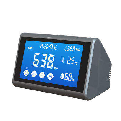 DM96 شاشة LCD رقمية CO2 متر مراقبة جودة الهواء في الأماكن المغلقة في الهواء الطلق كربون ثاني أكسيد دراسة درجة حرارة الرطوبة المزود