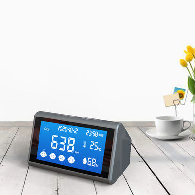 DM96 شاشة LCD رقمية CO2 متر مراقبة جودة الهواء في الأماكن المغلقة في الهواء الطلق كربون ثاني أكسيد دراسة درجة حرارة الرطوبة المزود