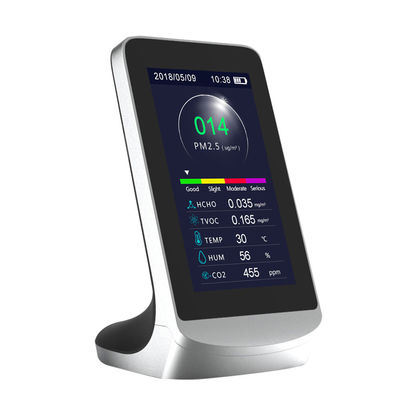 DM72B مراقبة جودة الهواء C02 مقياس غاز ثاني أكسيد الكربون HCHO TVOC PM2.5 PM1.0 PM10 تحليل درجة الحرارة والرطوبة المزود