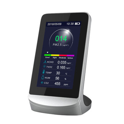 DM72B مراقبة جودة الهواء C02 مقياس غاز ثاني أكسيد الكربون HCHO TVOC PM2.5 PM1.0 PM10 تحليل درجة الحرارة والرطوبة المزود