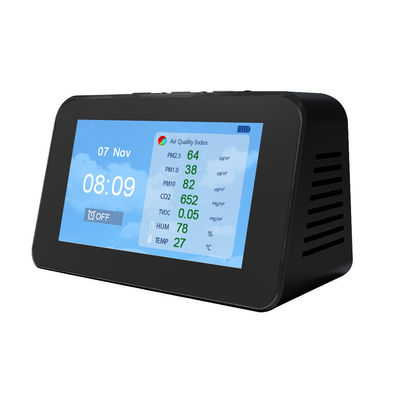 DM601 كاشفة LCD متعددة الوظائف كاشف جودة الهواء PM2.5 PM1.0 PM10 كوكب ثاني أكسيد الكربون كاشف جزيئات TVOC المزود