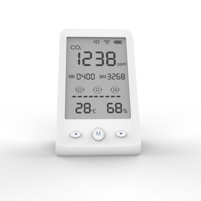 DM77B شاشة LCD عرض 400-5000 ppm CO2 مقياس درجة الحرارة رطوبة كاشف جودة الهواء المزود