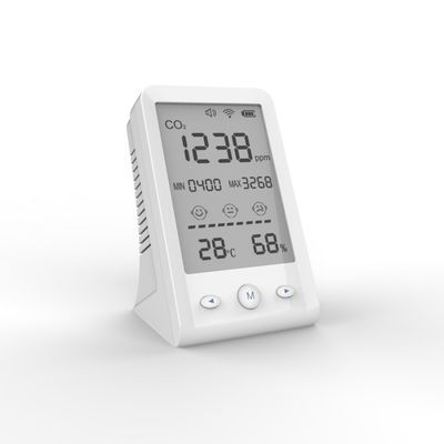 DM77B شاشة LCD عرض 400-5000 ppm CO2 مقياس درجة الحرارة رطوبة كاشف جودة الهواء المزود