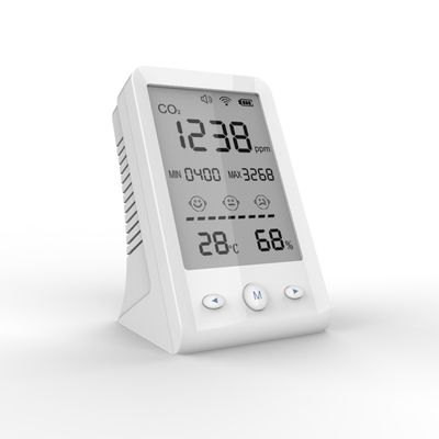 DM77B شاشة LCD عرض 400-5000 ppm CO2 مقياس درجة الحرارة رطوبة كاشف جودة الهواء المزود