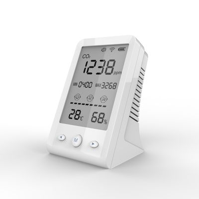 DM77B شاشة LCD عرض 400-5000 ppm CO2 مقياس درجة الحرارة رطوبة كاشف جودة الهواء المزود