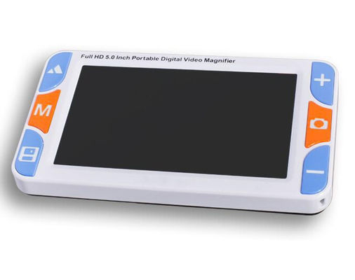 RS500S المحمول 5 &quot; 3X-48X LCD 800X480 مكبر فيديو رقمي مساعد للقراءة لضعف الرؤية تشغيل كابل USB على الكمبيوتر المزود