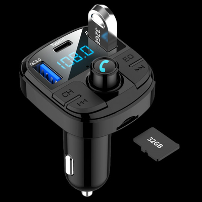 BT29 سيارة جديدة MP3 لاعب هاتف خالي اليدين مشعل سيجارة سيارة شاحن USB مزدوج U Disk QC3.0 شحن سريع المزود