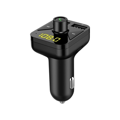 BT16 مشغل MP3 للسيارة جهاز إرسال FM جهاز استقبال مزدوج USB شاحن سيارات متعدد الوظائف المزود